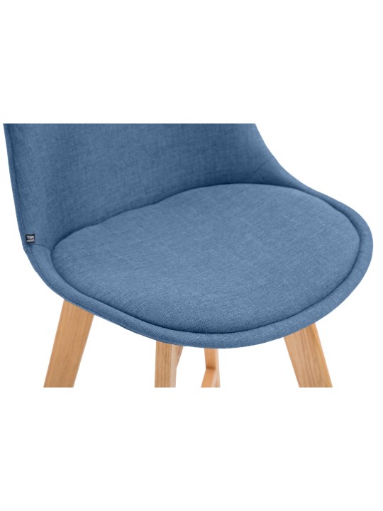 Barstol Cannes stof Natura, blå