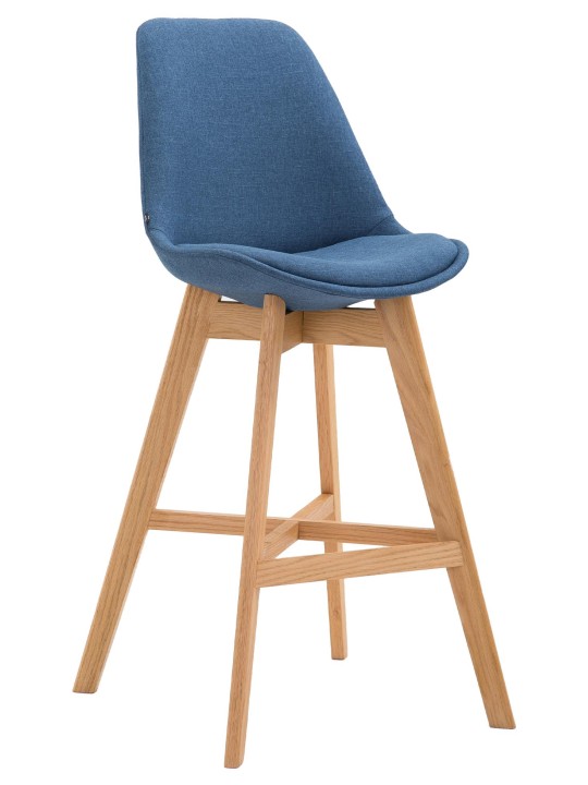 Barstol Cannes stof Natura, blå