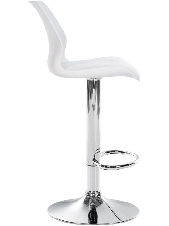 Barstol Gilbert plast, hvid