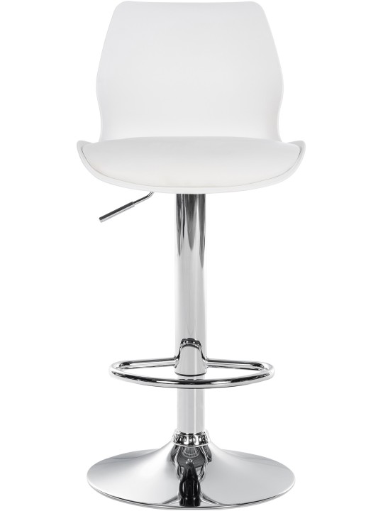 Sæt med 2 barstole Gilbert plastic, hvid