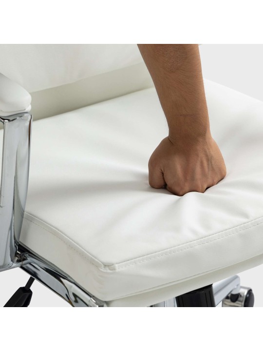 Kontorstol Cleveland imiteret læder, hvid Kontorstol Cleveland imiteret læder, hvid