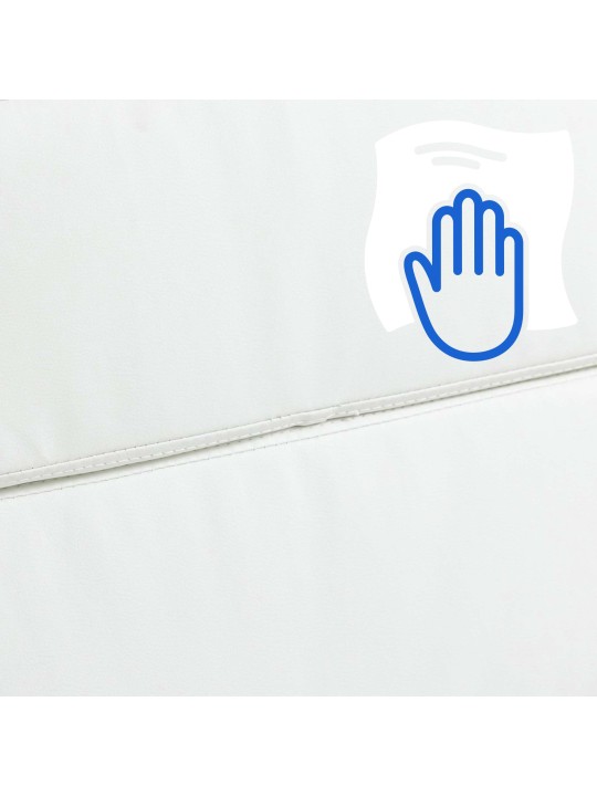 Kontorstol Cleveland imiteret læder, hvid Kontorstol Cleveland imiteret læder, hvid