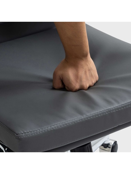 Kontorstol Cleveland imiteret læder, grå