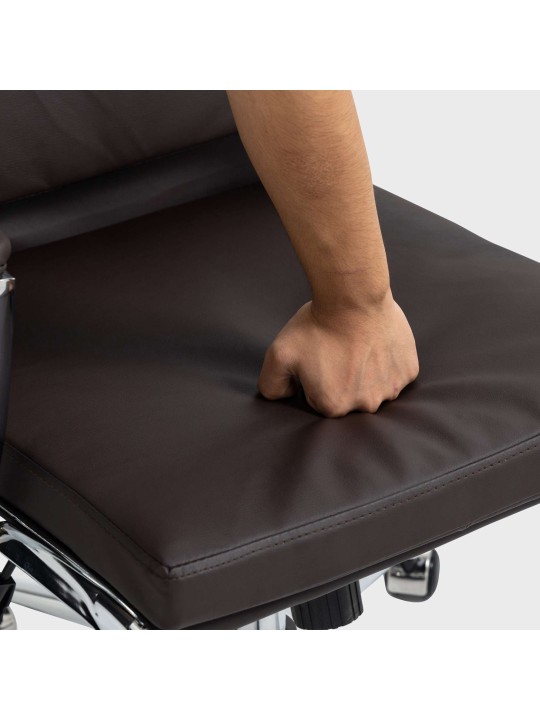 Kontorstol Cleveland imiteret læder, brun Kontorstol Cleveland imiteret læder, brun