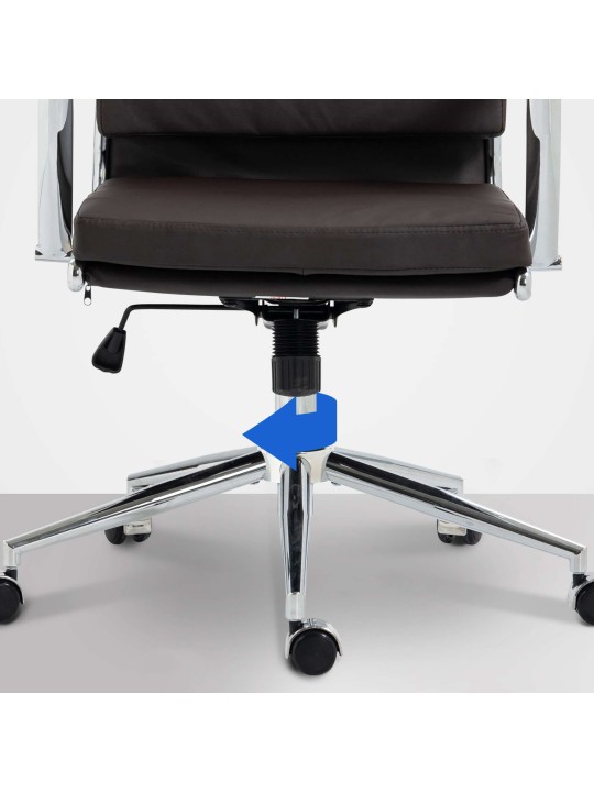 Kontorstol Cleveland imiteret læder, brun Kontorstol Cleveland imiteret læder, brun