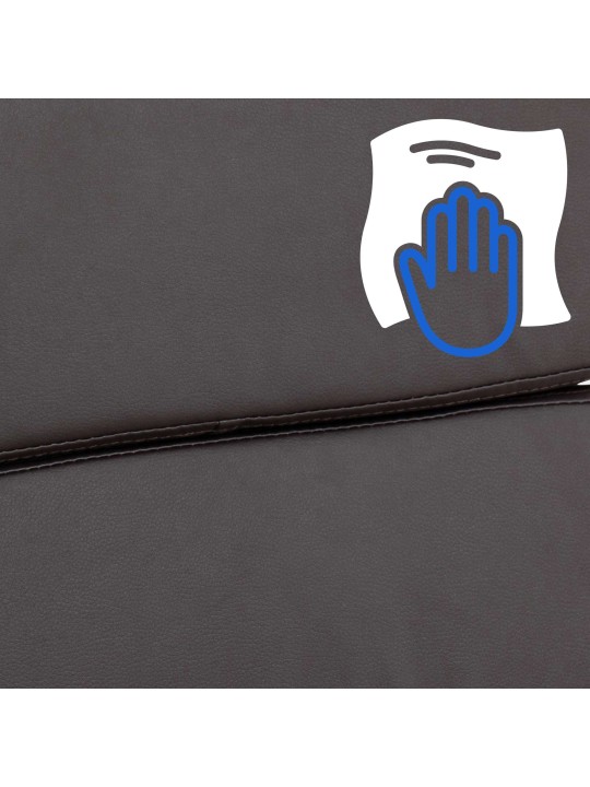 Kontorstol Cleveland imiteret læder, brun Kontorstol Cleveland imiteret læder, brun