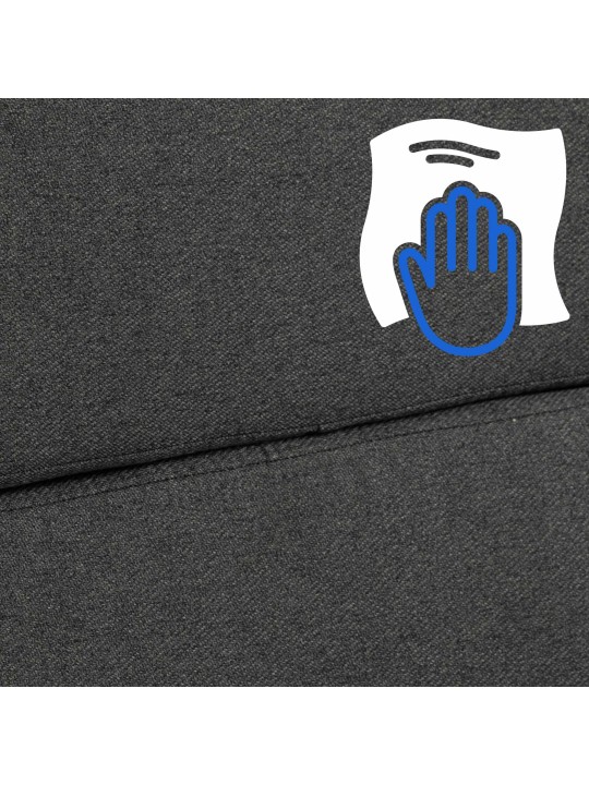 Kontorstol Cleveland stof, mørkegrå