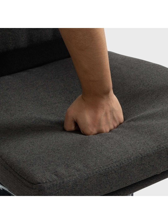 Kontorstol Cleveland stof, mørkegrå