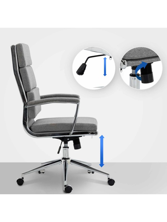 Kontorstol Cleveland stof, grå Kontorstol Cleveland stof, grå