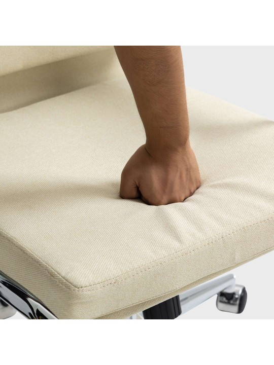 Kontorstol Cleveland stof, creme