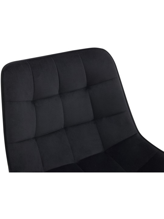 Sæt med 2 barstole Dartford velvet, sort