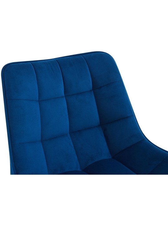 Sæt med 2 barstole Dartford velvet, blå
