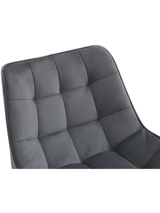 Sæt med 2 barstole Dartford velvet, mørkegrå Sæt med 2 barstole Dartford velvet, mørkegrå