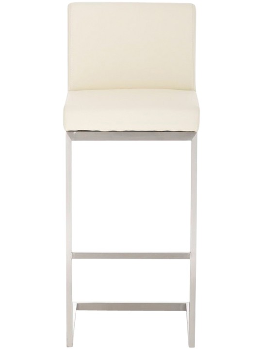 Sæt med 2 barstole Paros imiteret læder, creme Sæt med 2 barstole Paros imiteret læder, creme