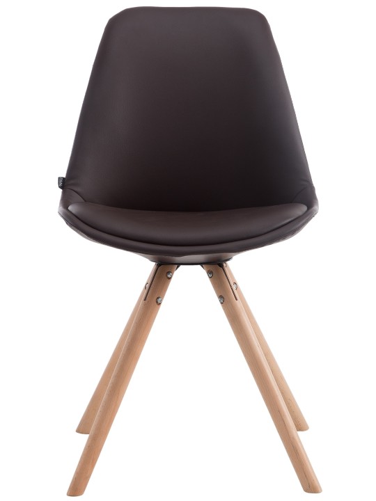 Besøgsstol Laval Natura rund, brun