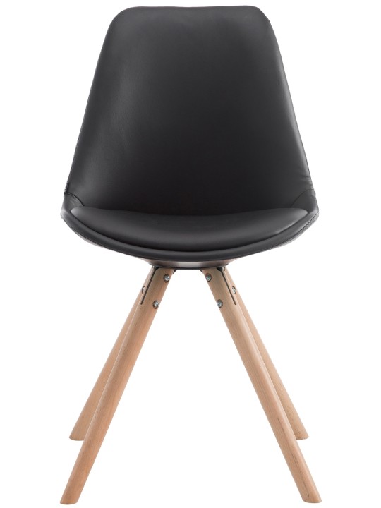 Besøgsstol Laval Natura rund, sort Besøgsstol Laval Natura rund, sort