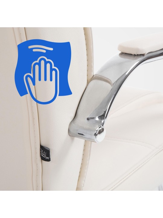 Besøgsstol Attila, creme