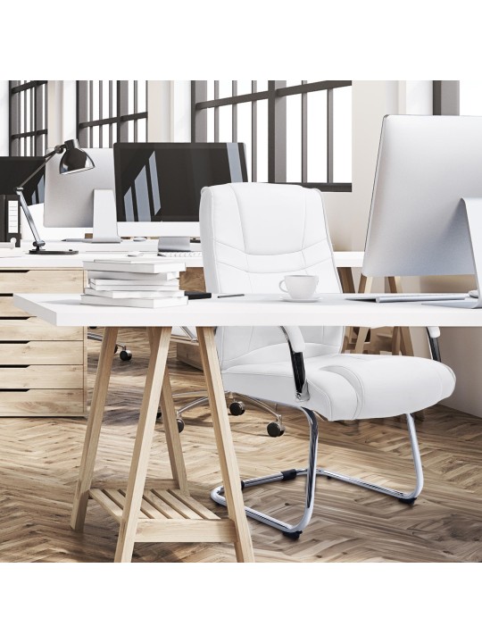 Besøgsstol Attila, hvid