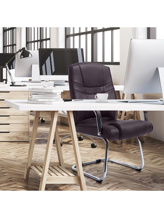 Sæt med 2 stole Attila, brun Sæt med 2 stole Attila, brun