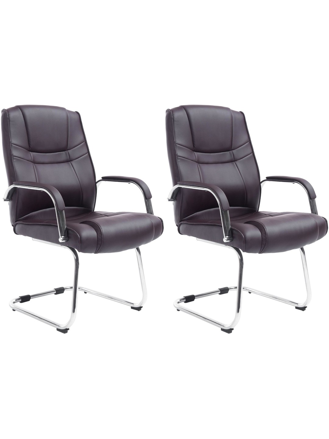 Sæt med 2 stole Attila, brun