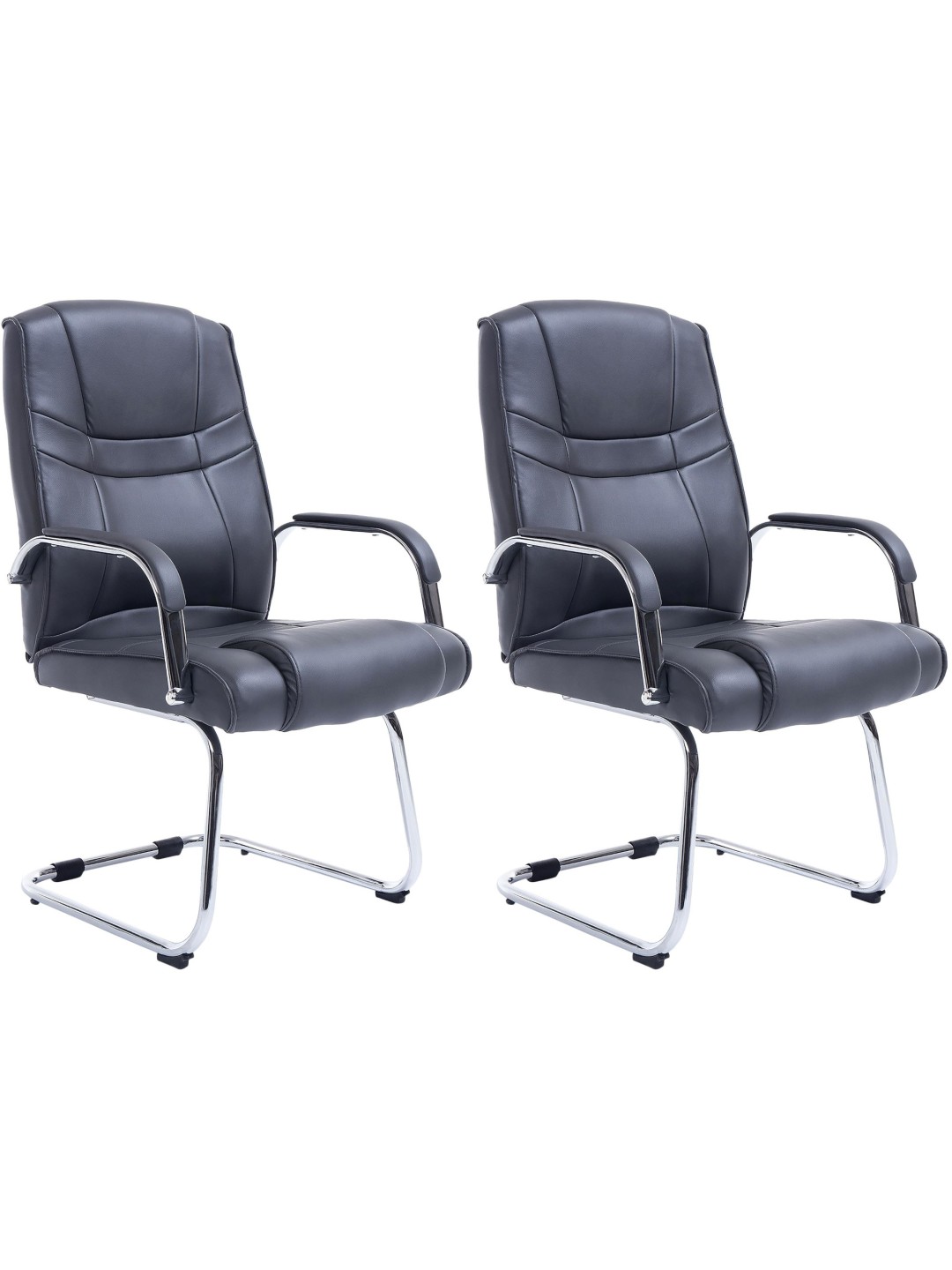 Sæt med 2 stole Attila, grå