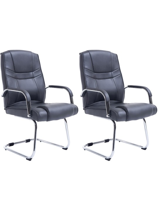 Sæt med 2 stole Attila, grå