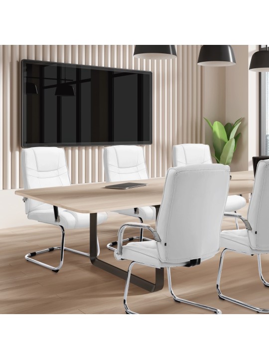 Sæt med 2 stole Attila, hvid Sæt med 2 stole Attila, hvid