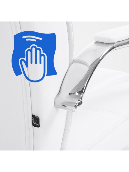 Sæt med 2 stole Attila, hvid Sæt med 2 stole Attila, hvid