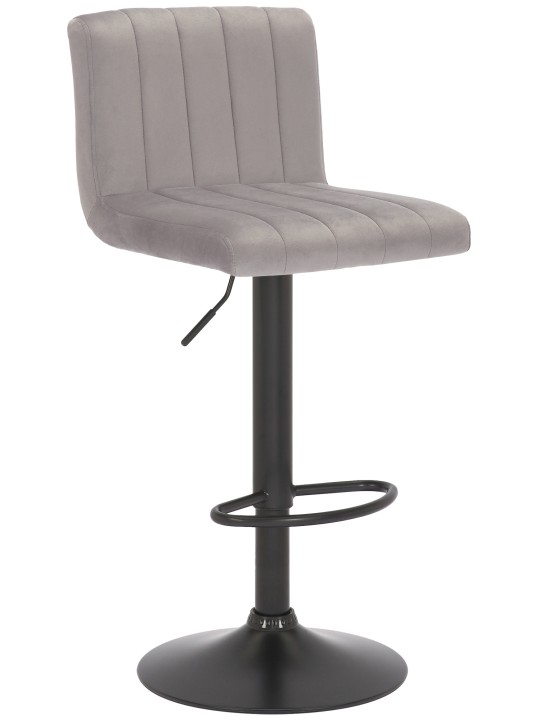 Barstol Jamie velvet, grå