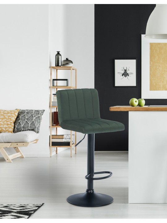 Barstol Jamie velvet, grøn