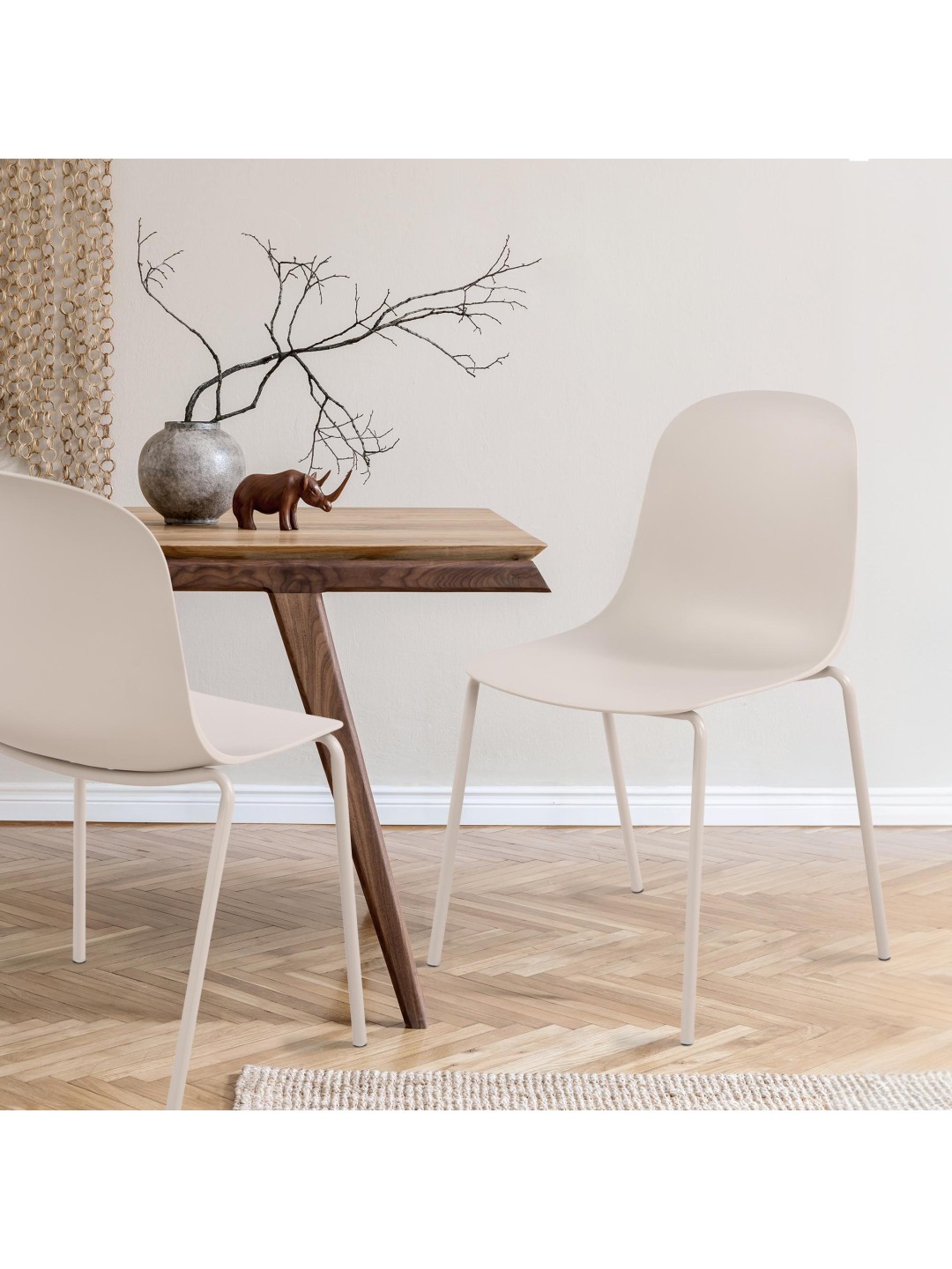 Stol Hardin, lysegrå