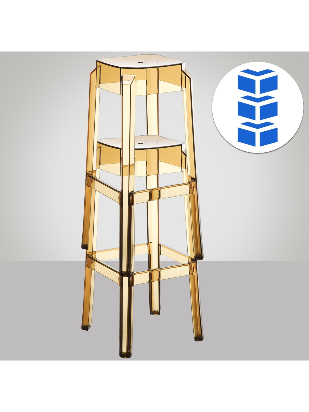 Barstol Ræv, gennemsigtig, rav