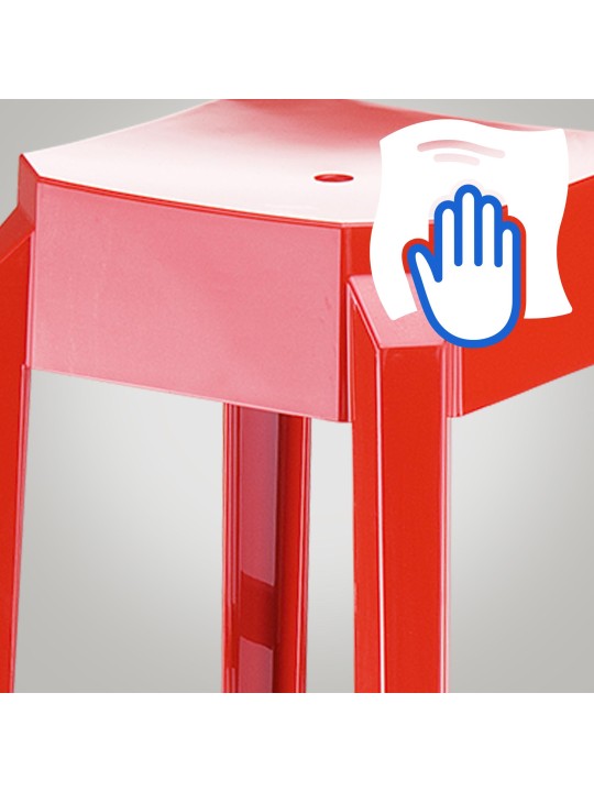 Barstol Fox, rød Barstol Fox, rød