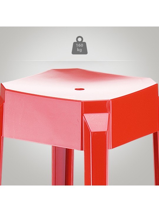 Barstol Fox, rød Barstol Fox, rød