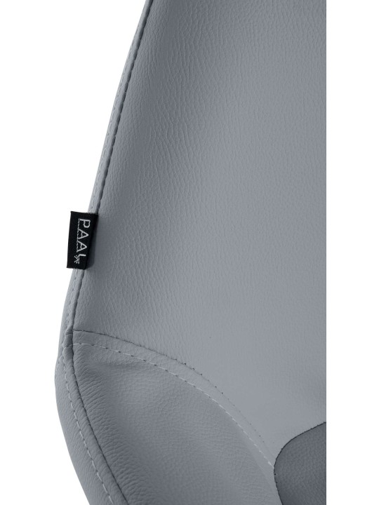 Barstol Braga Gold imiteret læder, grå