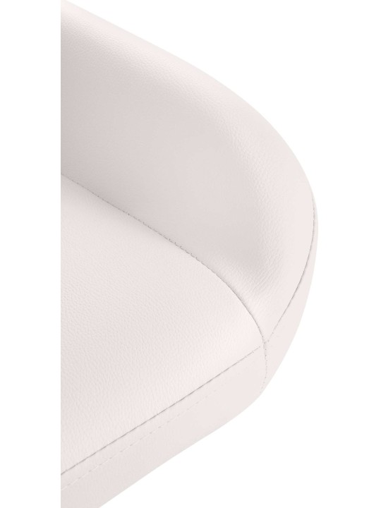 Barstol Braga Gold imiteret læder, hvid