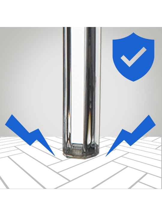 Sæt med 2 barstole Fox, transparent