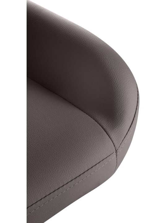 Sæt med 2 barstole Braga guld imiteret læder, brun