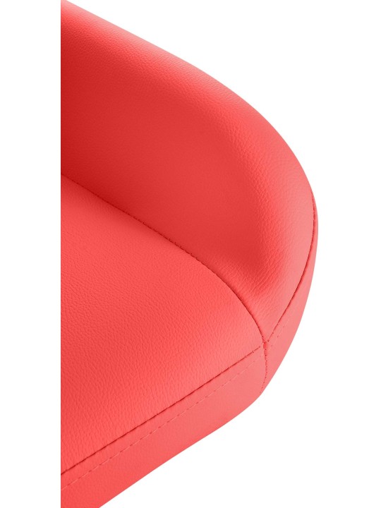 Sæt med 2 barstole Braga guld imiteret læder, rød