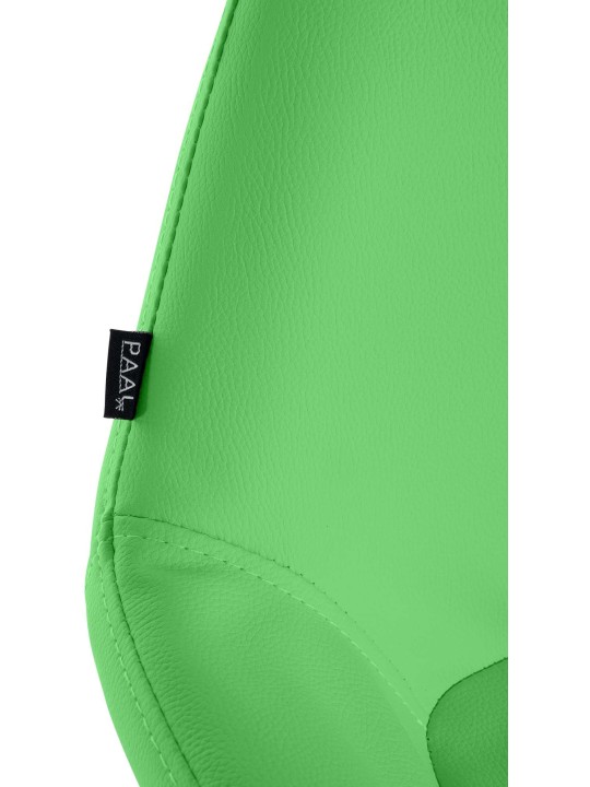 Sæt med 2 barstole Braga guld imiteret læder, grøn