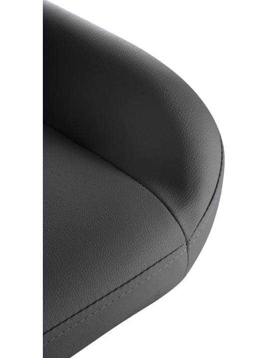 Sæt med 2 barstole Braga guld imiteret læder, sort