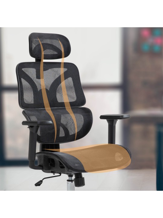 Kontorstol Deshler, sort Kontorstol Deshler, sort