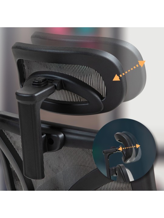 Kontorstol Deshler, grå Kontorstol Deshler, grå