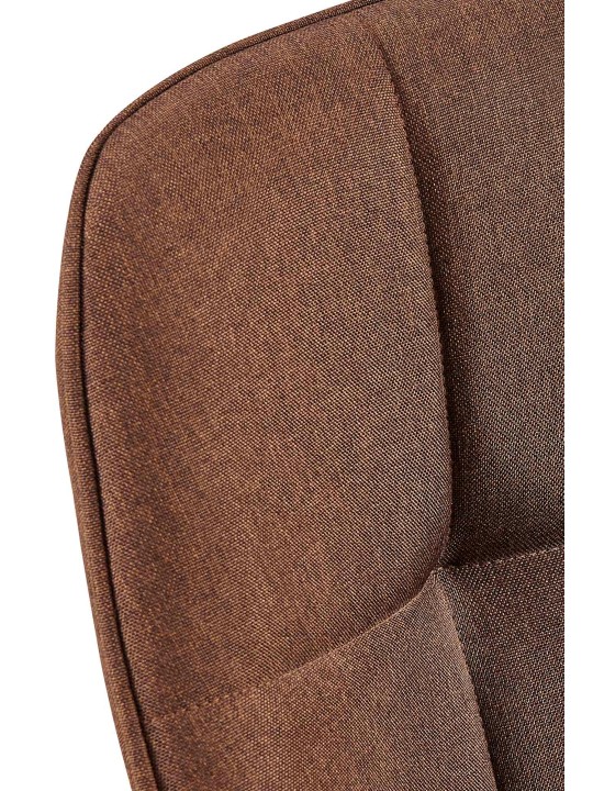 Spisestuestol Roseville stof, brun