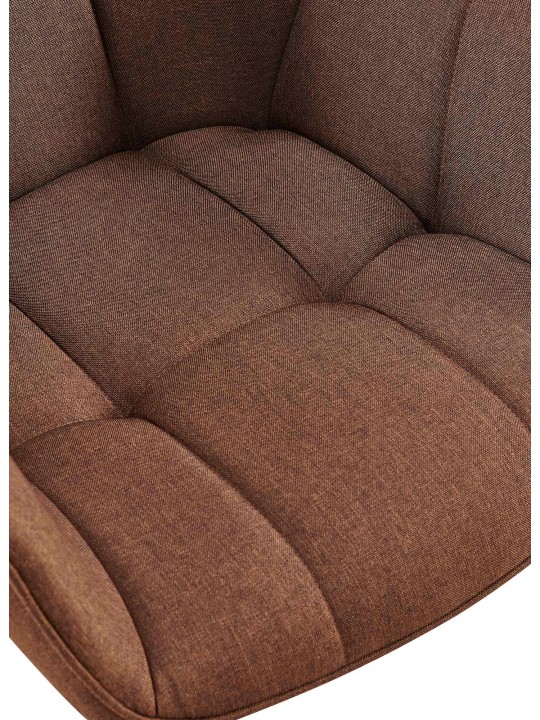 Spisestuestol Roseville stof, brun