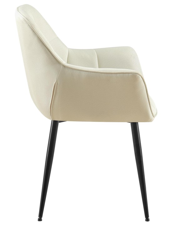 Spisestuestol Roseville stof, creme