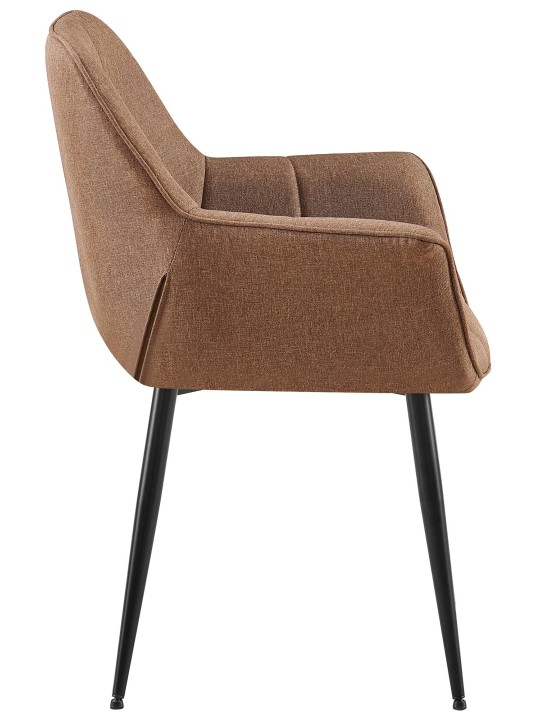 Spisestuestol Roseville stof, taupe