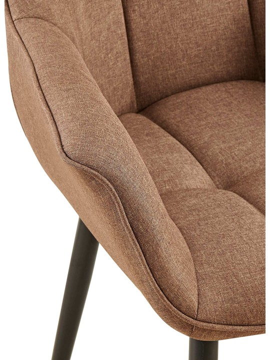 Spisestuestol Roseville stof, taupe