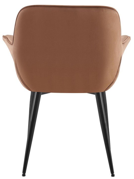 Roseville fløjl spisestuestol, brun Roseville fløjl spisestuestol, brun