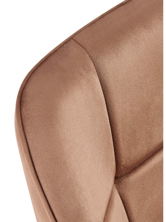 Roseville fløjl spisestuestol, brun Roseville fløjl spisestuestol, brun